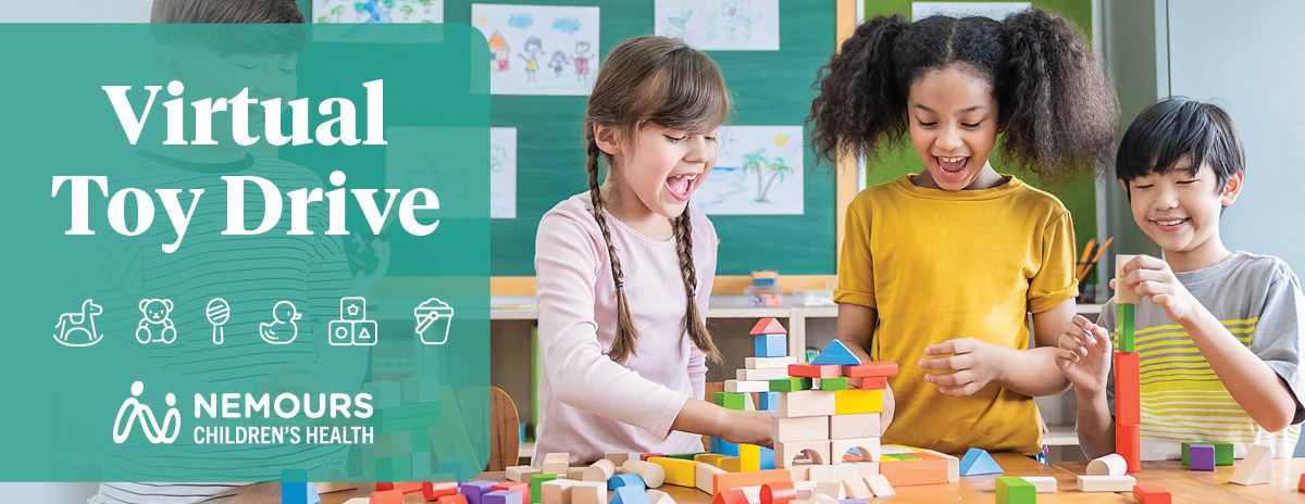 2022 Virtual Toy Drive, Nemours Children's Hospital, DE